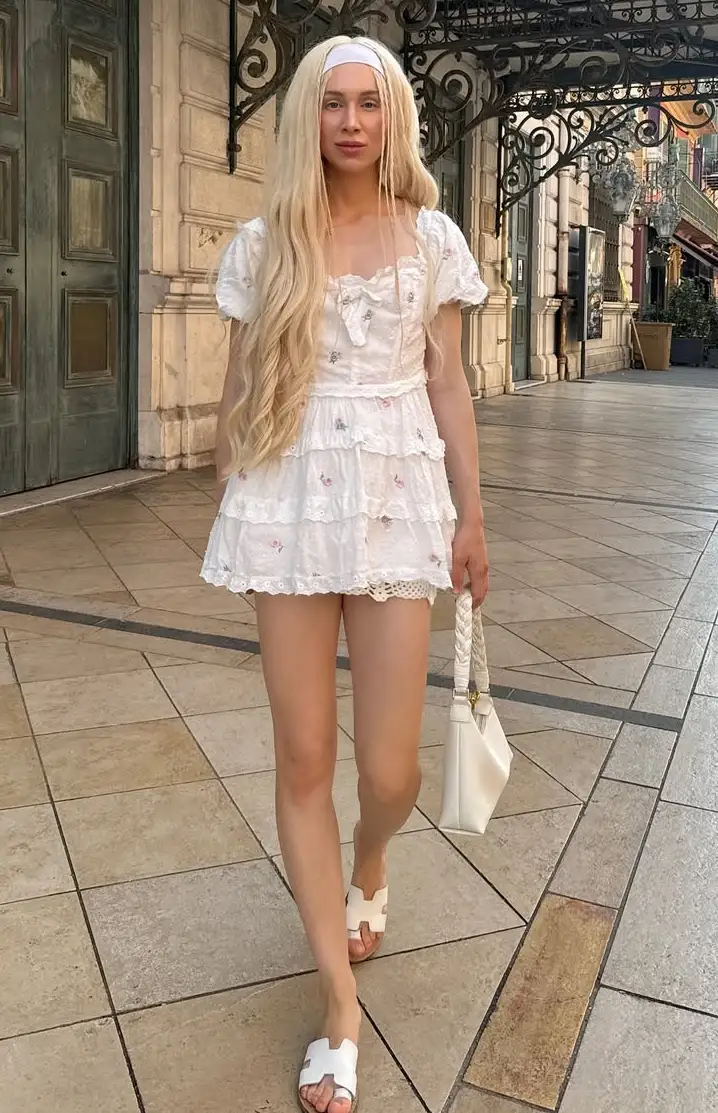 Romantic Ruffles Summer Street Wear Outfit
