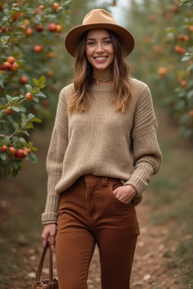 Rustic Browns Embracing Nature Seasonal Outfit