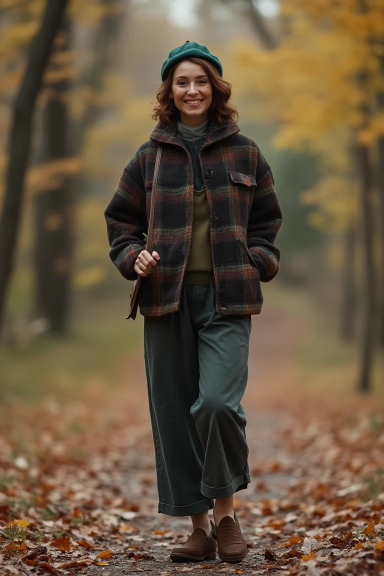 Rustic Elegance Plaid Fall Outfit Balance