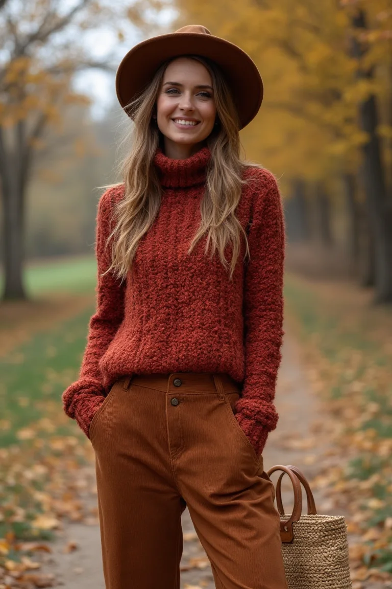 Rustic Radiance Autumn Seasonal Outfit
