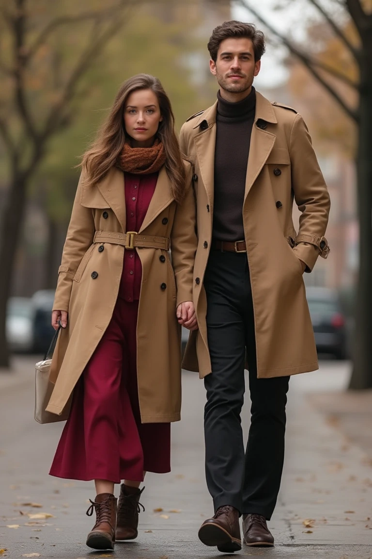 Timeless Layers Seasonal Outfits for Couples