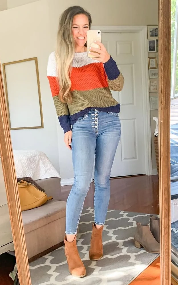 Vibrant Harmony Layered Fall Outfit Creation