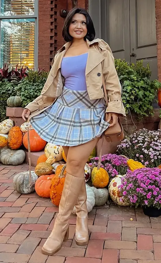 Vibrant Layers Mini Skirt Seasonal Outfit