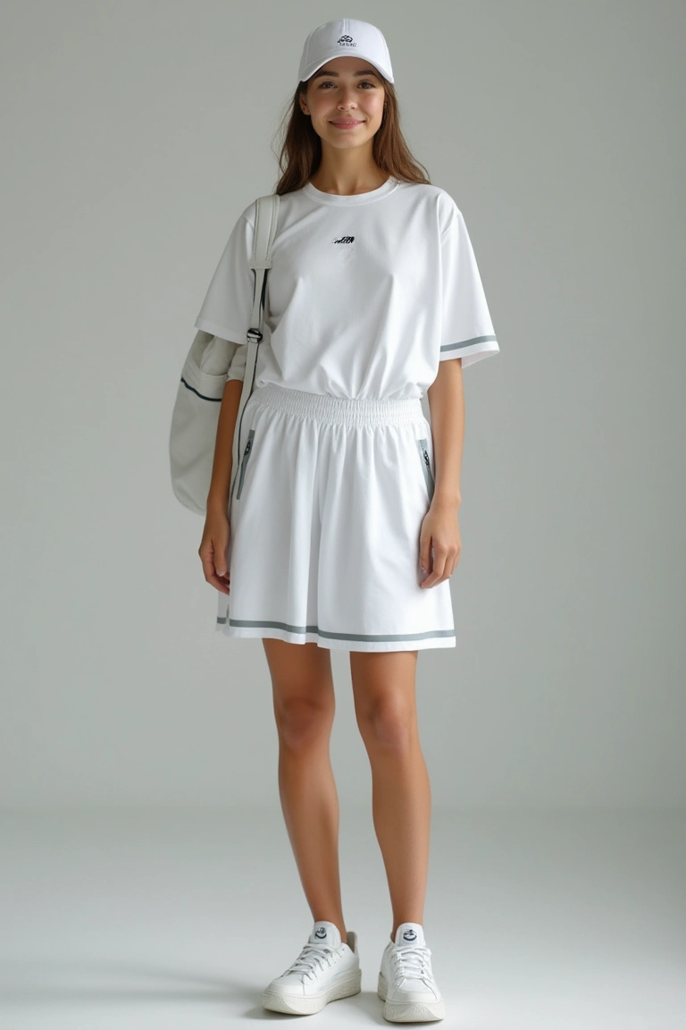 Vibrant White Tennis Skirt Outfit Ideas