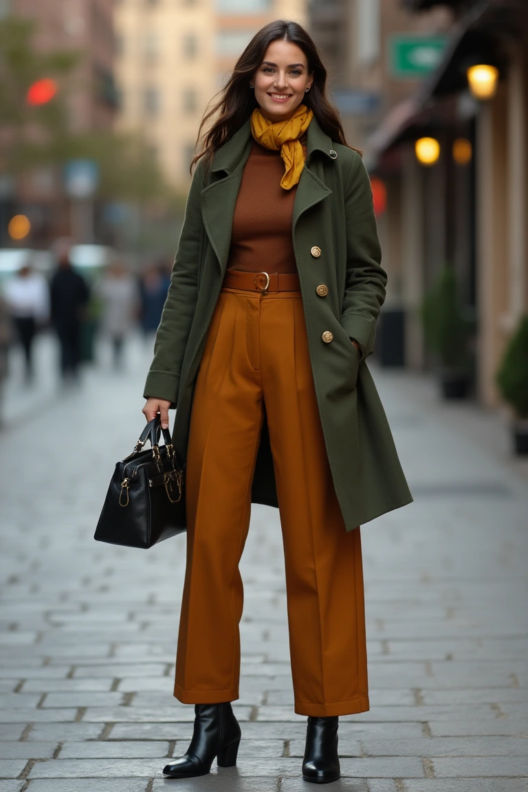 Warm Sophistication Coordinated Fall Outfit Ensemble