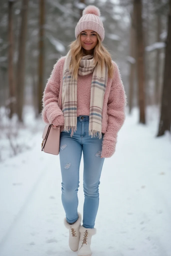 Blush Comfort Cozy Winter Fall Outfit