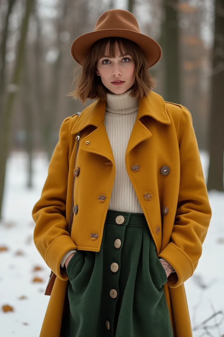 Bold Colors Winter Fall Outfit Inspiration