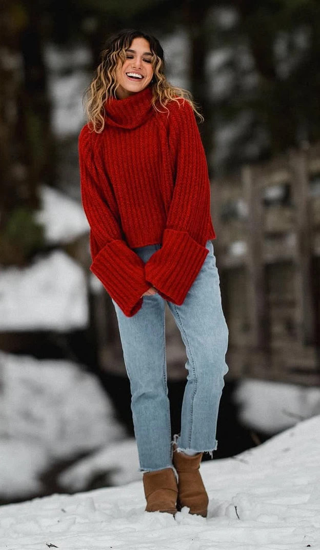 Bold Warmth Vibrant Winter Fall Outfit