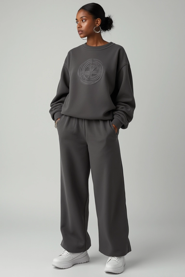 Charcoal Monochrome Sweatsuit