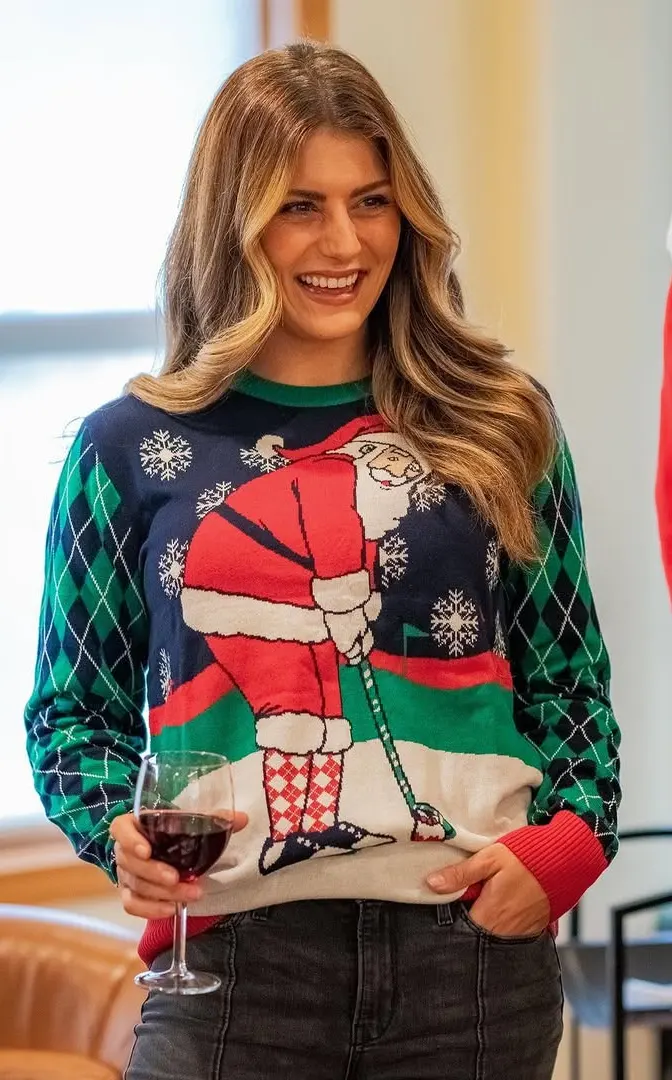 Cheeky Knit Meets Holiday Wit Seasonal Sweater