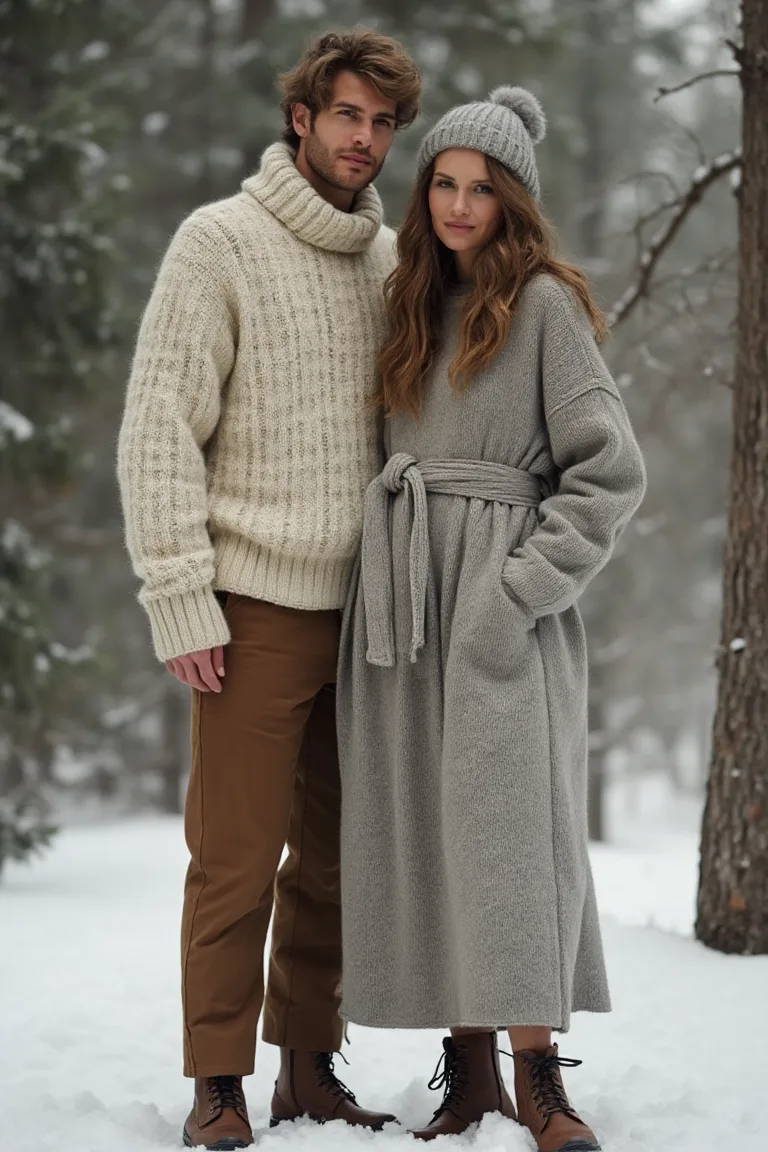 Cozy Earthy Seasonal Christmas Outfits