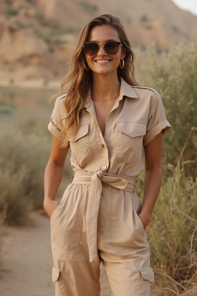 Earthy Beige Adventure A Versatile Seasonal Outfit