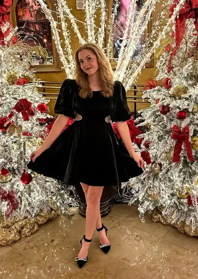 Elegant Black Velvet Timeless Chic Holiday Party Dress
