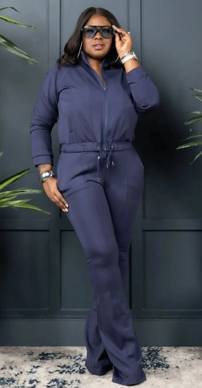 Elevated Plus-Size Tracksuit Ensemble