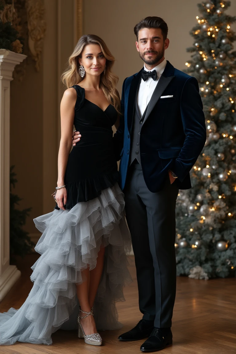 Luxurious Velvet Seasonal Christmas Outfits
