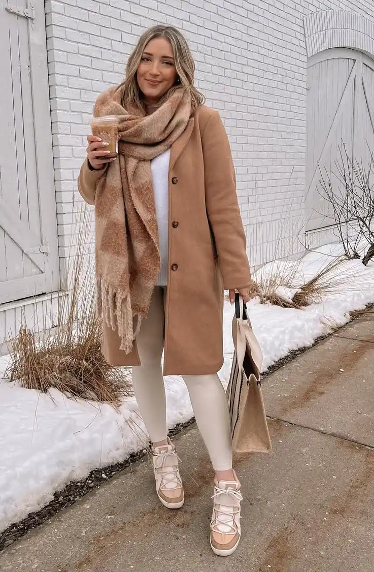 Neutral Tones Smart Casual Winter Outfits