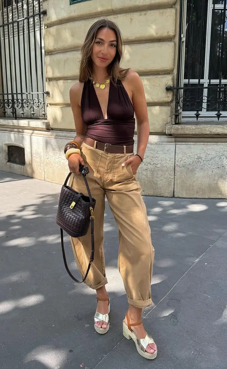 Parisian Elegance Bold Color Palette Seasonal Outfit