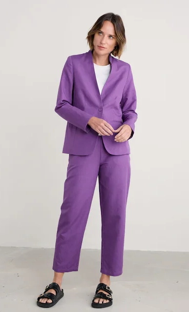 Purple Bold Professional Office Outfit