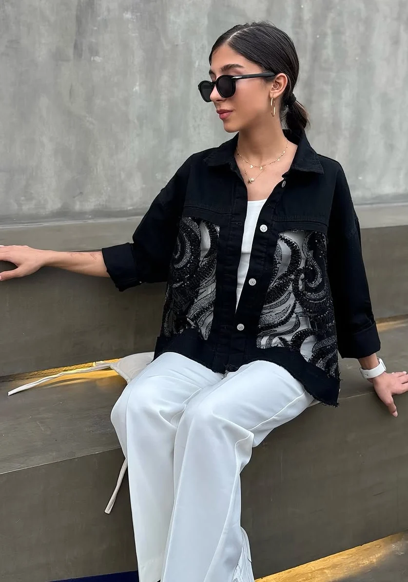 Refined Denim Outerwear Statement
