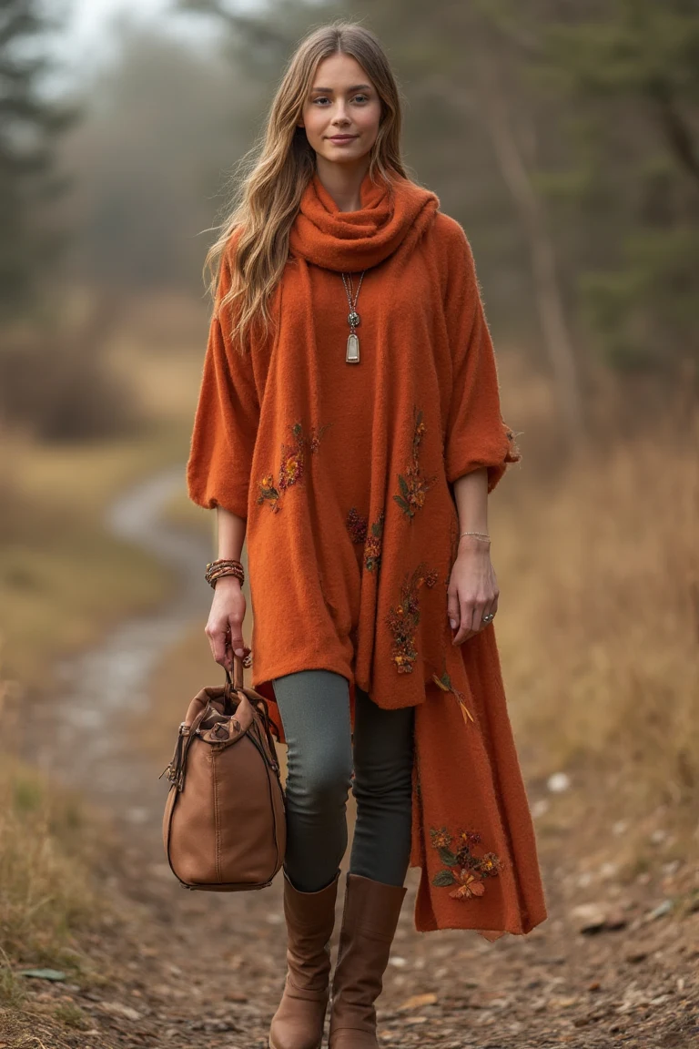 Rustic Charm Fall Sweater Outfit Inspiration