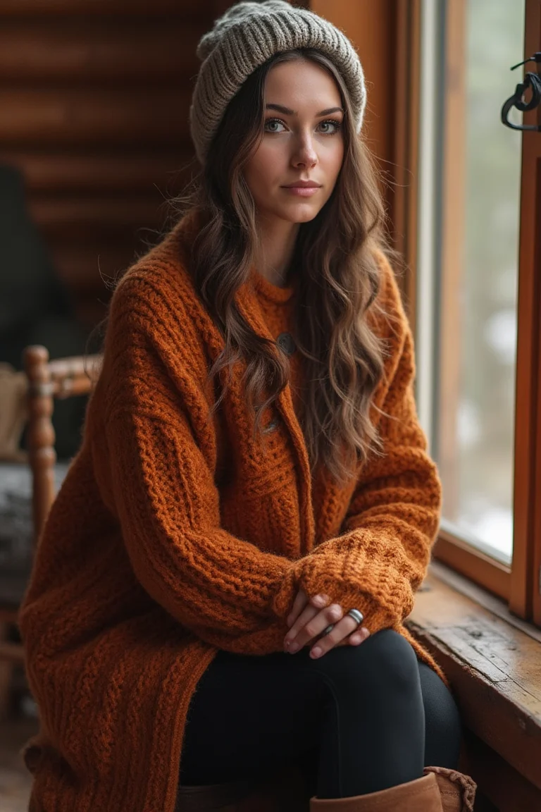 Rustic Layers Winter Fall Outfit Inspirations
