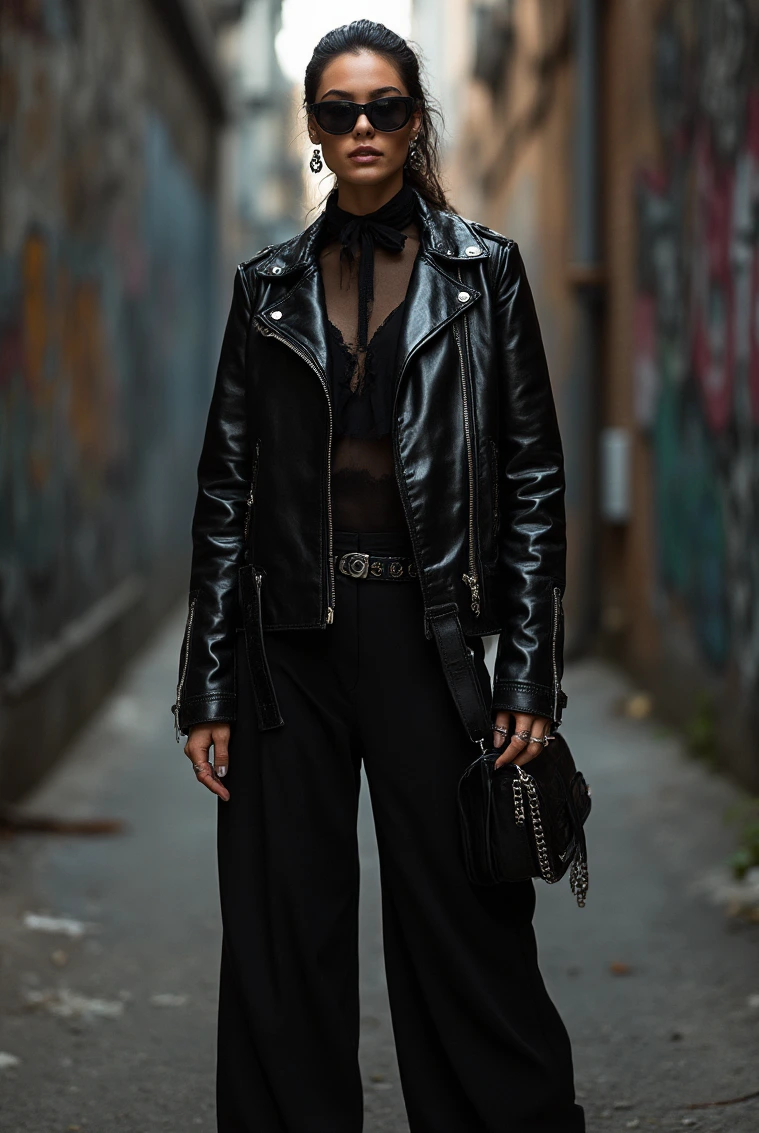 Timeless All-Black Ensemble