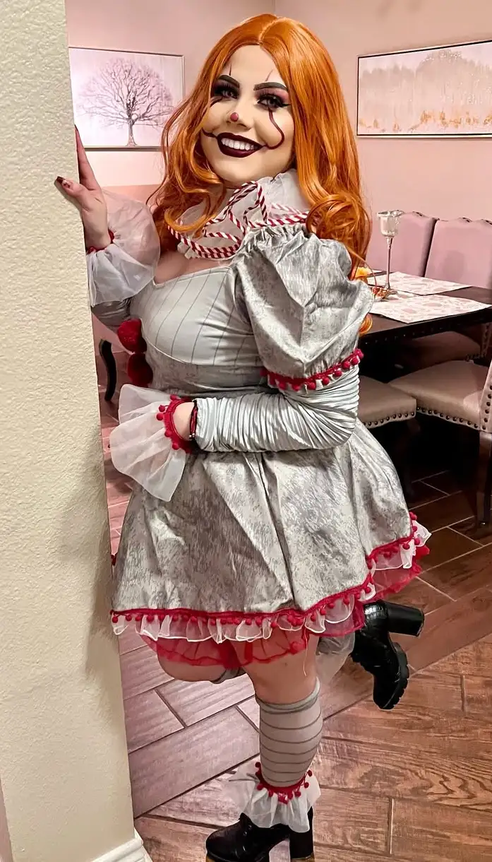 Unsettling Clown Costumes with Theatrical Flair