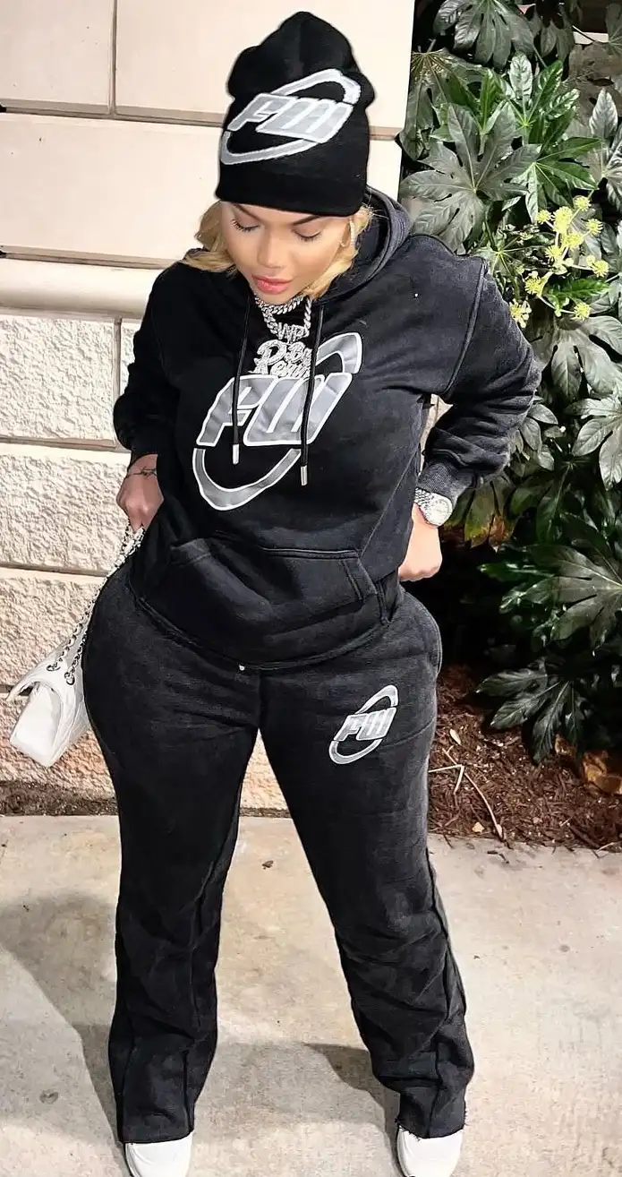 Urban Cool of a Plus-Size Graphic Sweatsuit