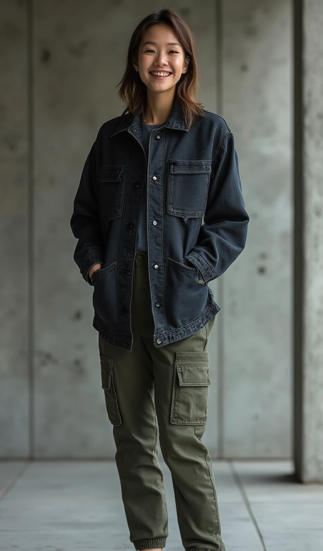 Utility-Inspired Denim Jacket