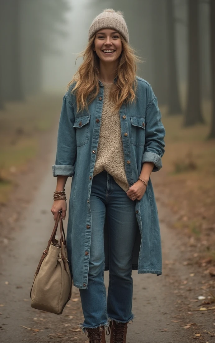 Versatility of a Longline Denim Layer