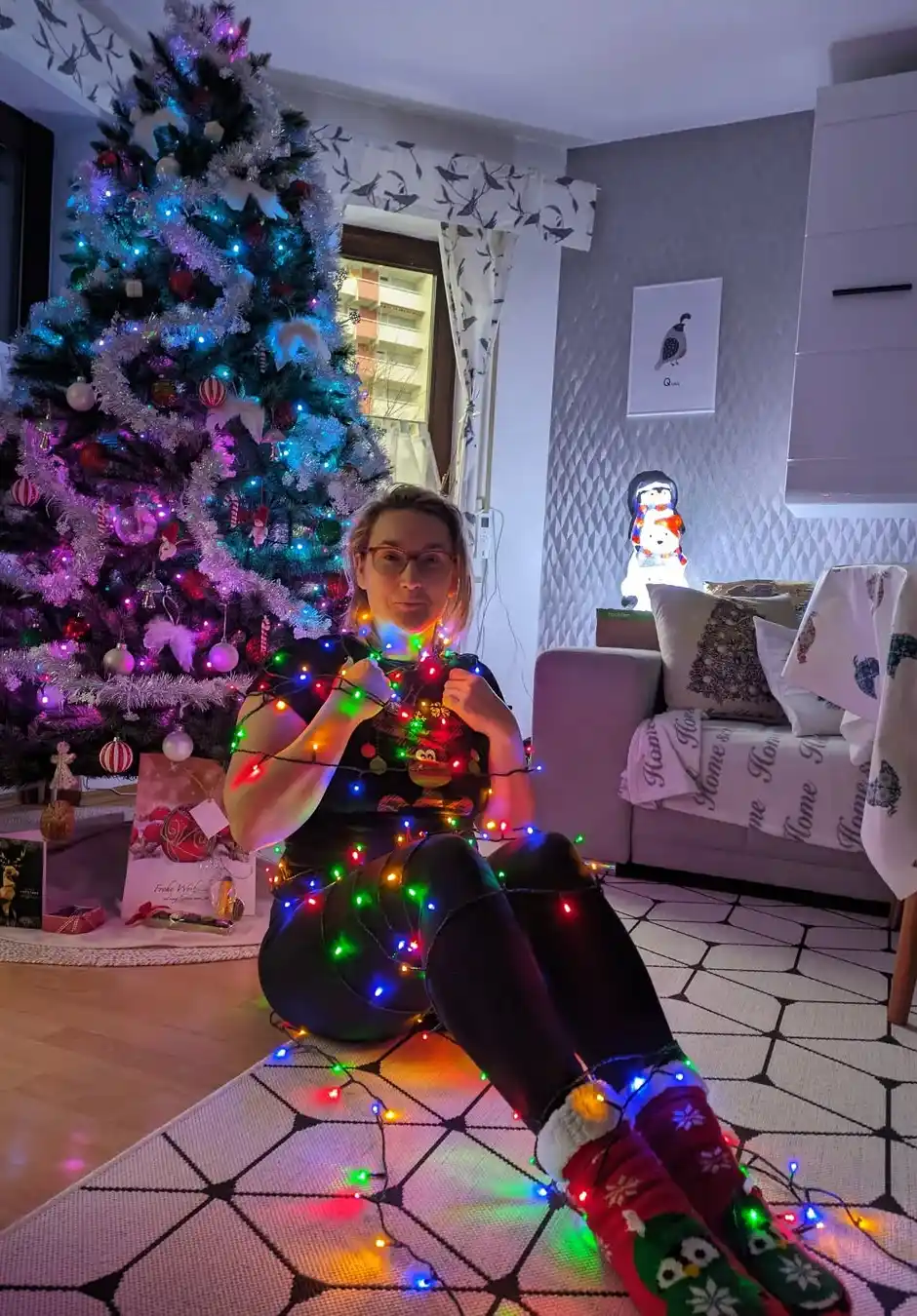 Vibrant Glow Meets Humor Seasonal Outfit Innovation