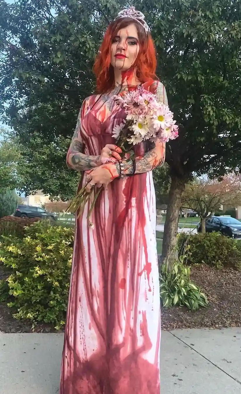 Bleeding Blossom The Zombie Bride's Unholy Union