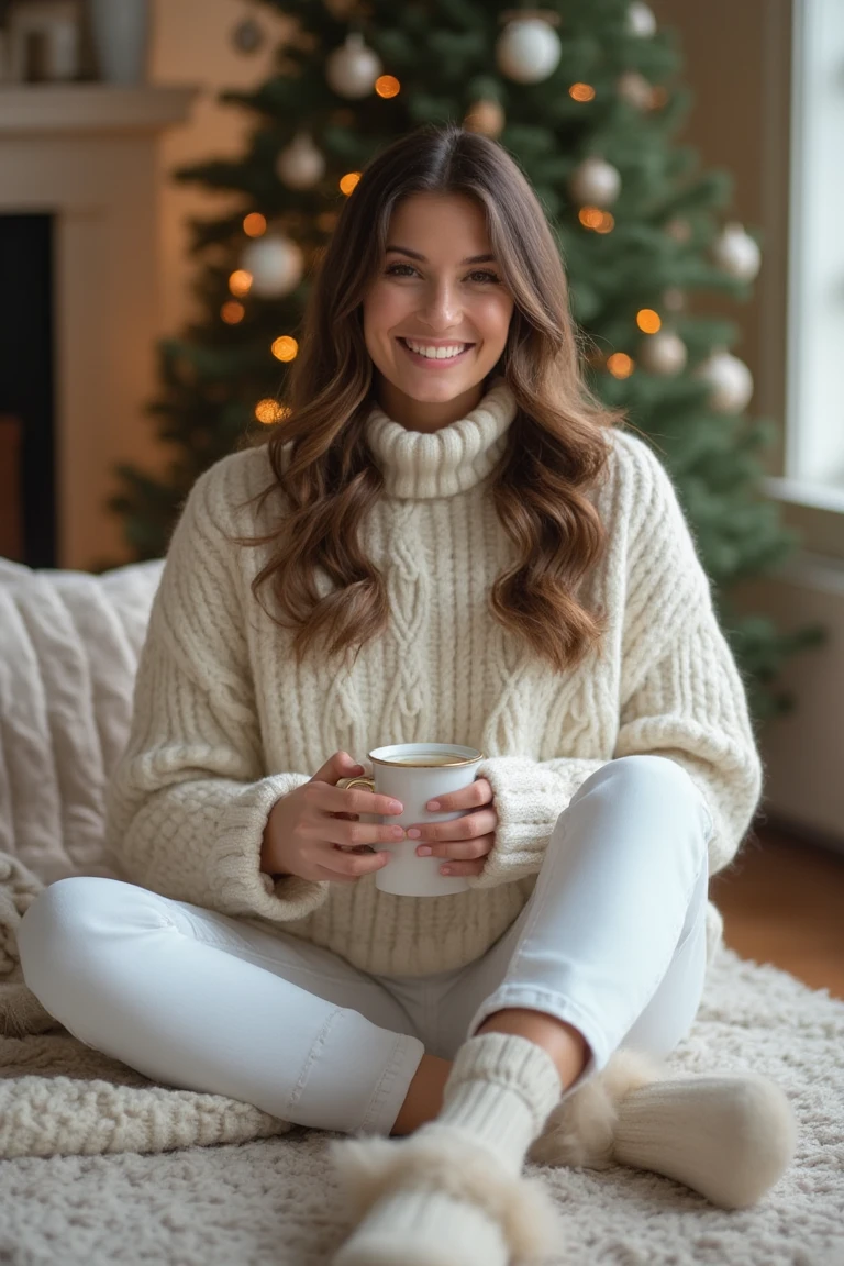 Cozy Couture White Christmas Seasonal Outfits
