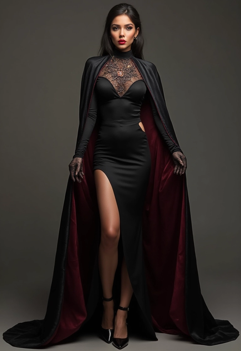 Elegant and Fierce Evening Gown