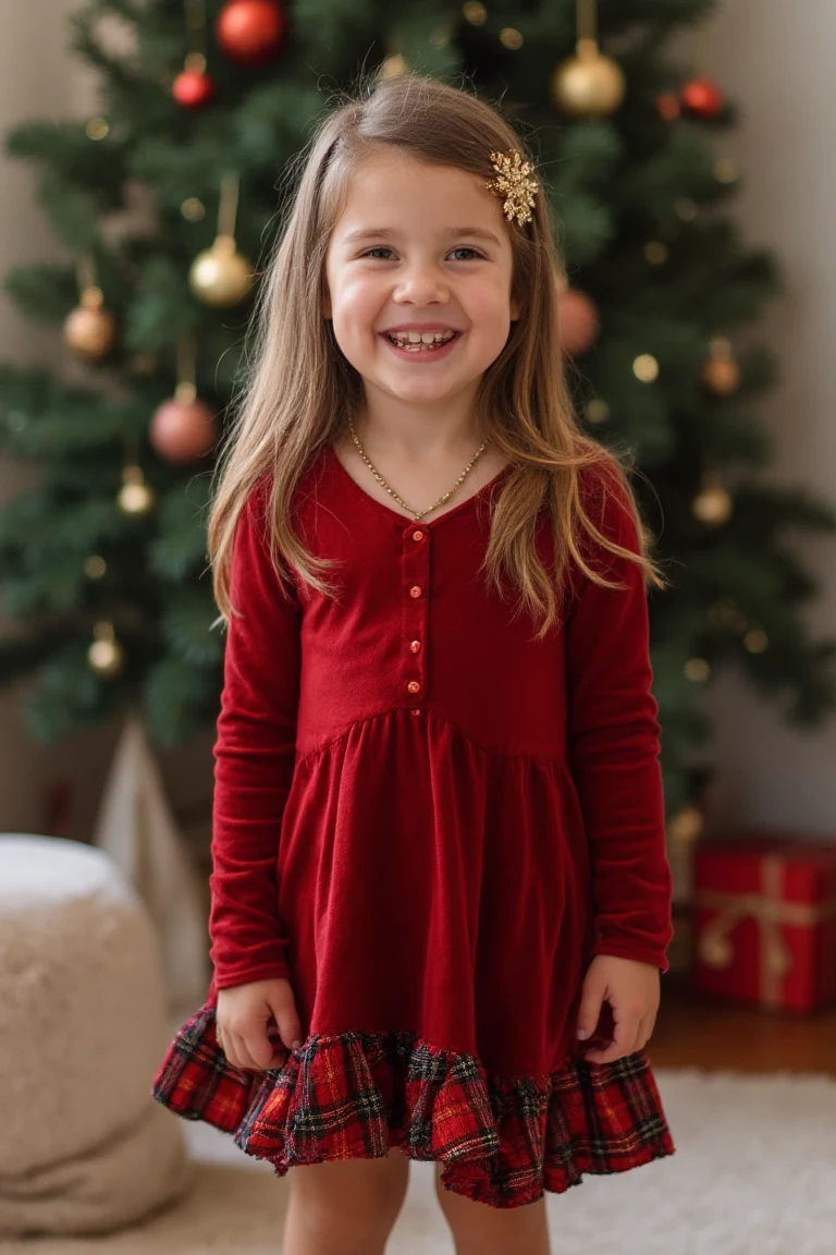 Festive Layers Bold Colors Seasonal Outfits for Kids