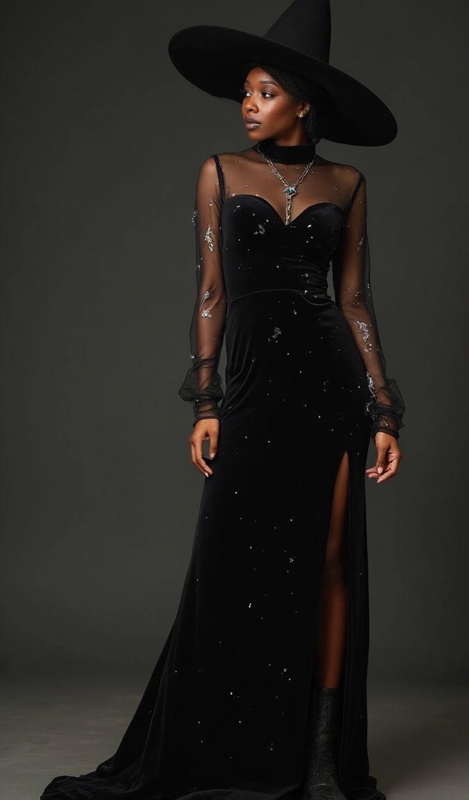 Glamorous and Modern Witch's Ensemble
