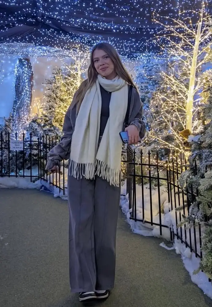 Monochrome Magic & Winter Glow Chill Christmas Outfit 