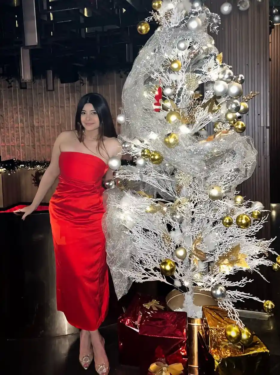 Radiant Red Elegance Christmas Seasonal Outfit