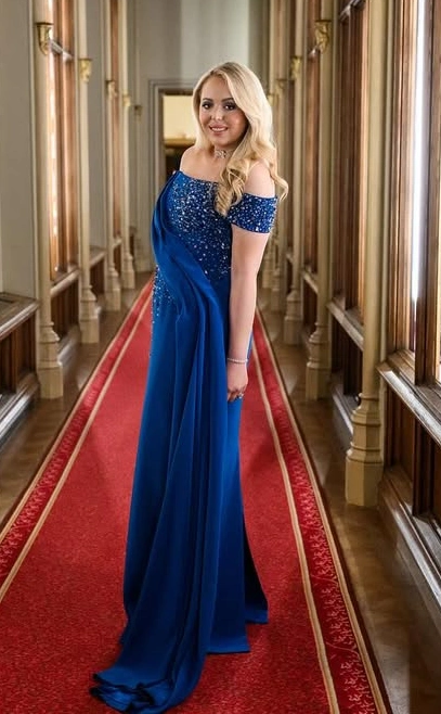 Royal Blue Elegance Seasonal Christmas Outfit