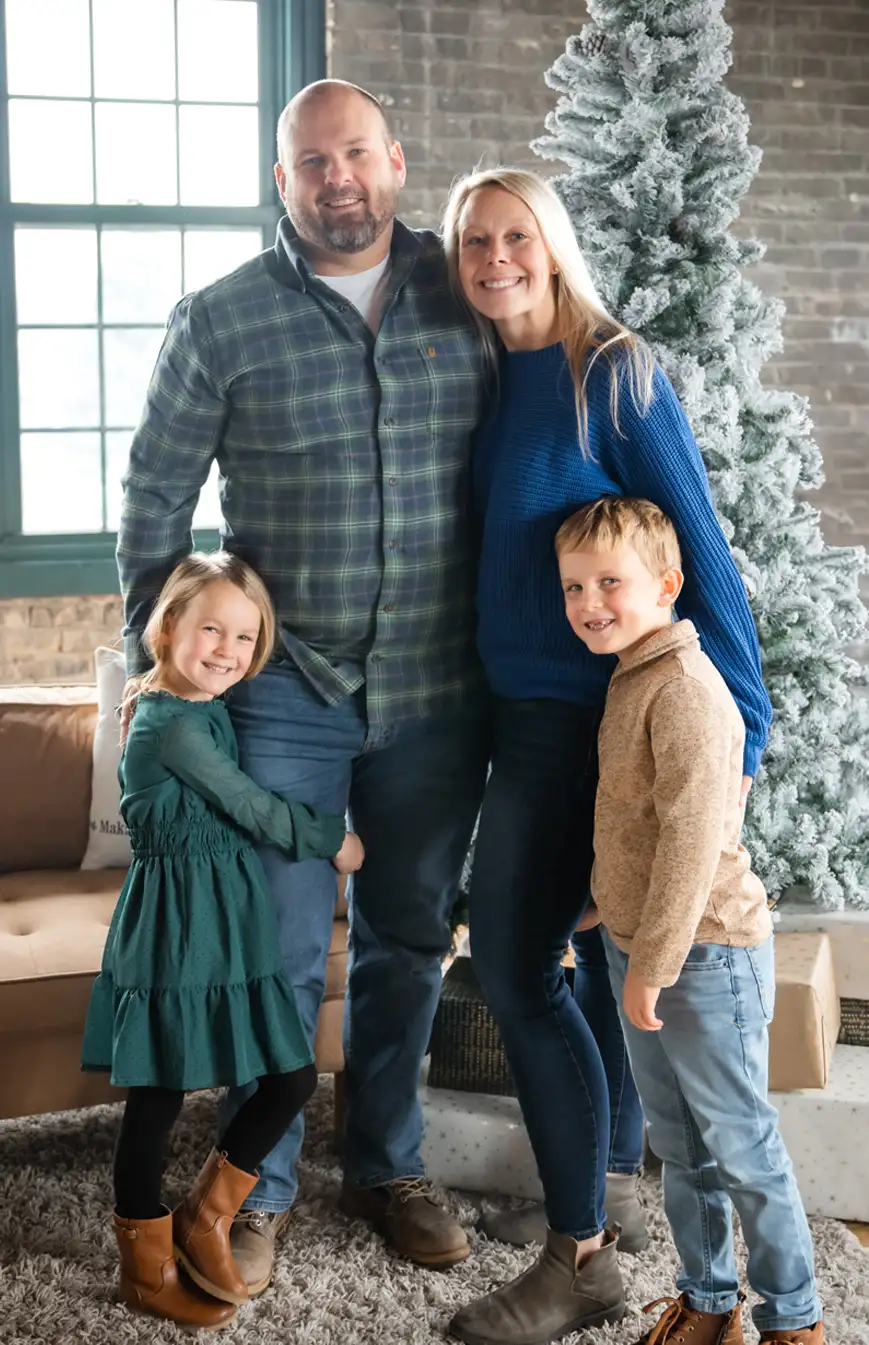 Rustic Charm Earthy Seasonal Outfits for Family Christmas