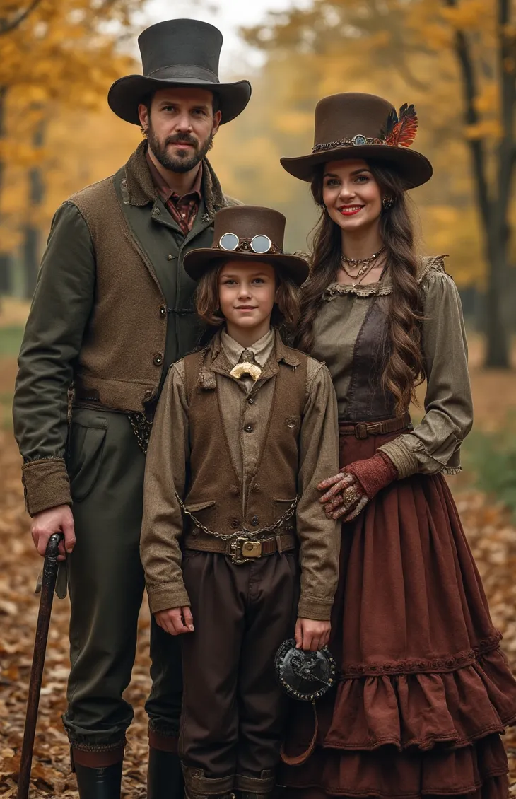 Steampunk Chic for a Family Halloween
