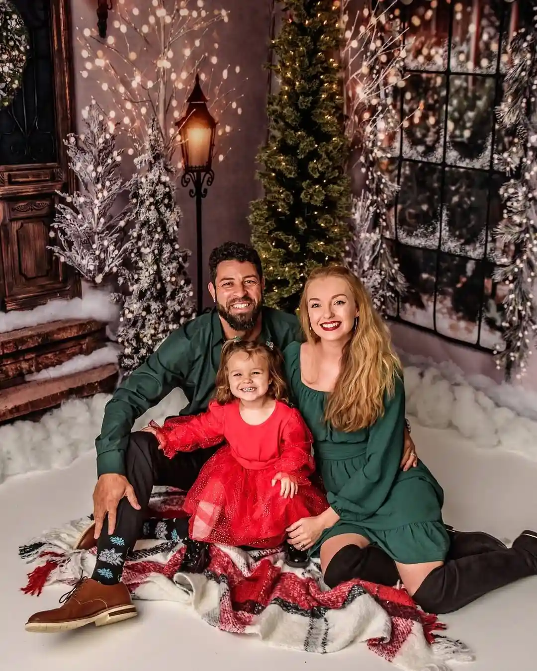 Warm Hues Vibrant Seasonal Outfits for Family Christmas