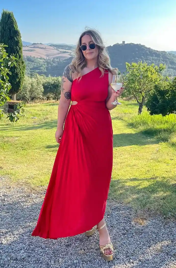 Vibrant Red Elegance Perfect Maxi Dress for Christmas